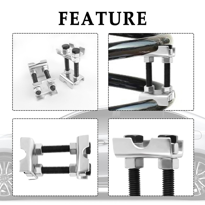4PCS Coil Spring Spacer,2 Way Adjustable Coil Spring Compressor Tool