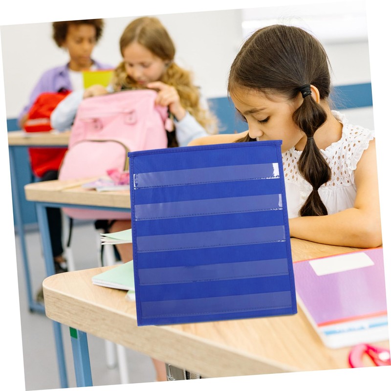 SHINEOFI Desktop Card Display Stand Tabletop Pocket Chart for Classroom