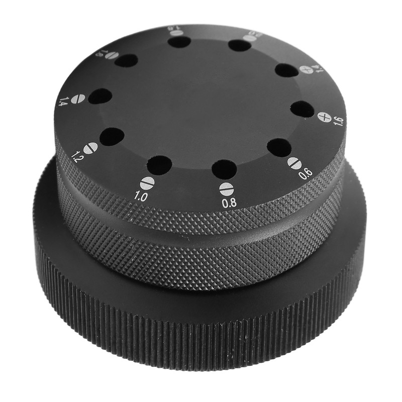 Screwdriver Base Professional Multifunctional Display Watch Screwdriver Rotating Base Black