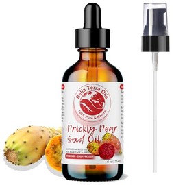 Bella Terra Oils - Aceite De Nopal 4Oz - Procedente De Enclaves Puros De Cactus, Repleto De Ácidos Grasos Y Flavonoides, Impecable Para Piel Sedosa