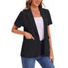 MINTLIMIT Women's Short Sleeve Blazer Notch Lapel One Button Front