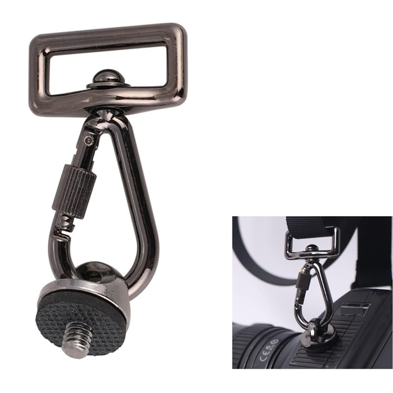 Camera sutorappuadaputa- Carabiner with 1/Tripod Screw for