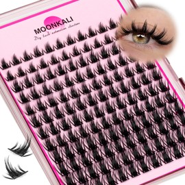 Manga Lash Clusters Wispy Fairy Cluster Eyelash Extensions 10-16MM Eyelash Clusters Individual D Curly Lashes Clusters Versatile DIY Lash Extension by MOONKALI