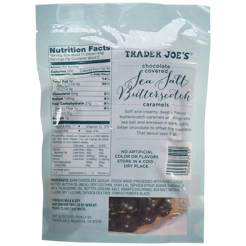 Trader Joe's 2 Packs Trader Joe's Chocolate Covered Sea Salt