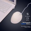 Super Space Ergonomic Wireless Computer Mouse, White, Unisex