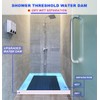 SAIKOOWA 3.15" High- Shower Threshold Water Dam,67 Inch New Shower