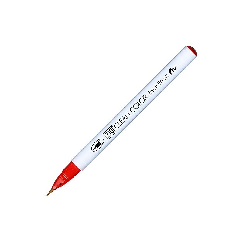 Zig Clean Color Real Brush Marker Pen 022 Carmine Red