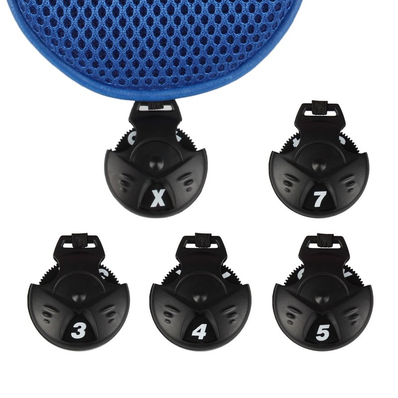 Andux Long Neck Golf Hybrid Club Head Covers with Dial