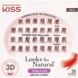 Kiss Products Ever Ez Trio Lashes Medium, 0.03 Pound
