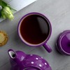 City to Cottage Purple and White Polka Dot Spotty Designer