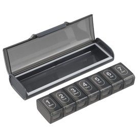 Pill Box, Pill Boxes 7 Day 1 Times a Day, Weekly Pill Box, Travel Tablet Organiser, Medication Box with Snap Shut Lids Design for Vitamins & Supplements and Fish Oils