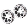 sourcing map 2pcs Round Threading Die M24 x 1.5 Metric