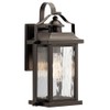 KICHLER Linford 1-Light 13.75-in H Outdoor Wall Light in Olde