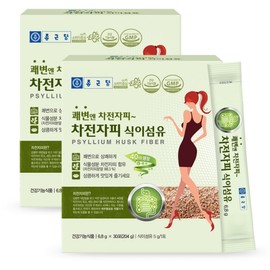 Chong Kun Dang Psyllium Husk Dietary Fiber 30 Pieces, 204g, 2 Pieces / 종근당 차전자피 식이섬유 30개입, 204g, 2개
