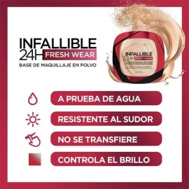 Loréal Paris Base Polvo Infallible Fresh Wear 9 G 120 Vanilla                                                                                         