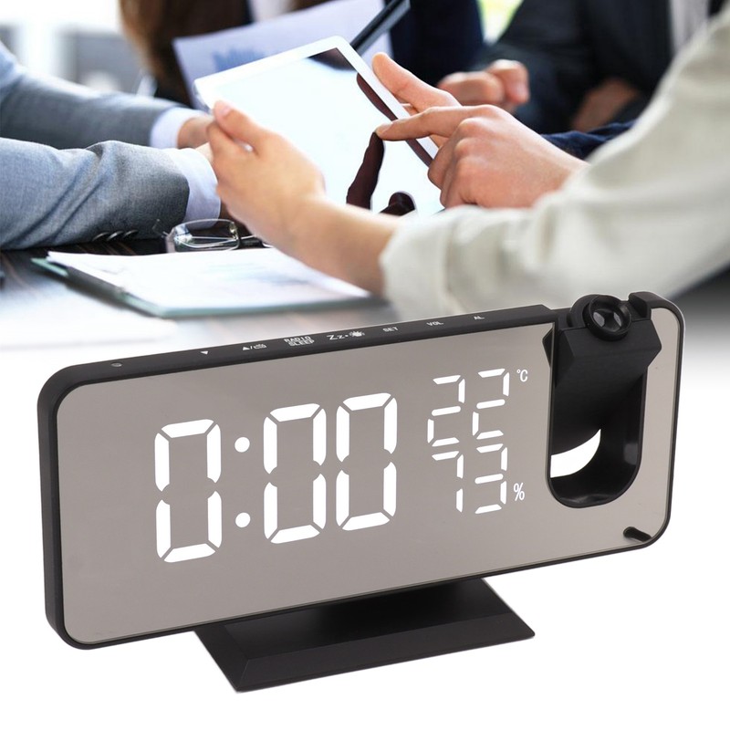 FM Radio LED Digital Smart Alarm Clock LED Digital Projection
