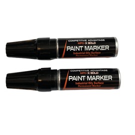 Competitive Advantage Enamel Paint Marker | MPD-X | Durable Markings for Extreme Conditions | (14) Colors | (4) Styles | (4) Sizes (Black X2, Bold)