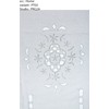 Home Fashion Window Picture Linen Structure Embroidery, Fabric, White, 45