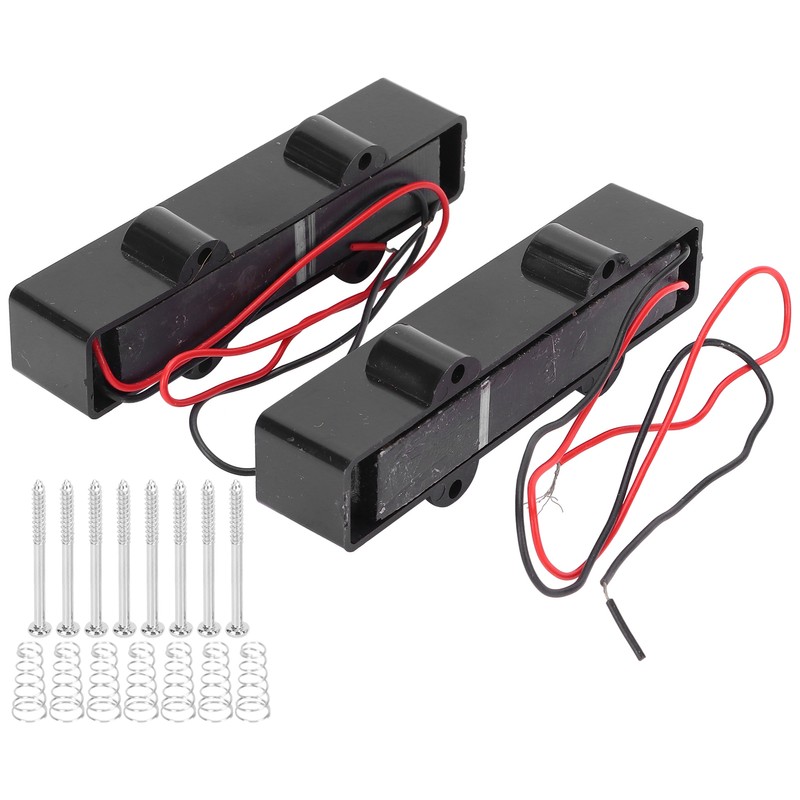 2Pcs 4 String Bass Pickup Bridge Volume Collection Equalizer Electric