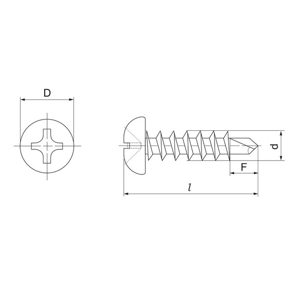 Osato 545-275 Drill Biss, Pot Head Sincher, 0.2 inch (4
