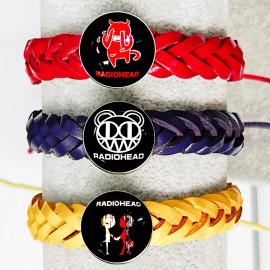 RADIOHEAD MEMORABILIA ROCK BAND  THREE COLOR BRACELETS ALBUM COVER