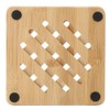 4Pcs Bamboo Table Mat Anti-Scald Non-Slip Bowl Cup Heat Insulation