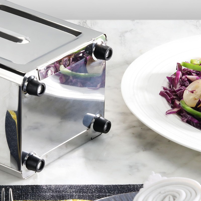 New Star Foodservice 24043 Stainless Steel Short Napkin Dispenser, 3.875