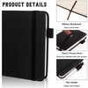 BANBAN 4 Pcs Leather Pocket Notebook A7 Note Book Pocket