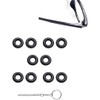 5 Pairs Glasses Grips Hinge Rings Tighteners Eyeglass Temple Silicone