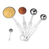 Stainless Steel Measuring Spoons Sets,4 Pieces Metal Measure Spoon for
