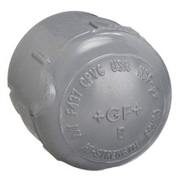 GF Piping Systems Schedule 80 CPVC Cap, 1/4" Pipe Size, FNPT Fitting Connection Type