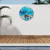 Yoiolclc Outdoor Clock Waterproof Ocean Nautical Wall Clocks for Patio