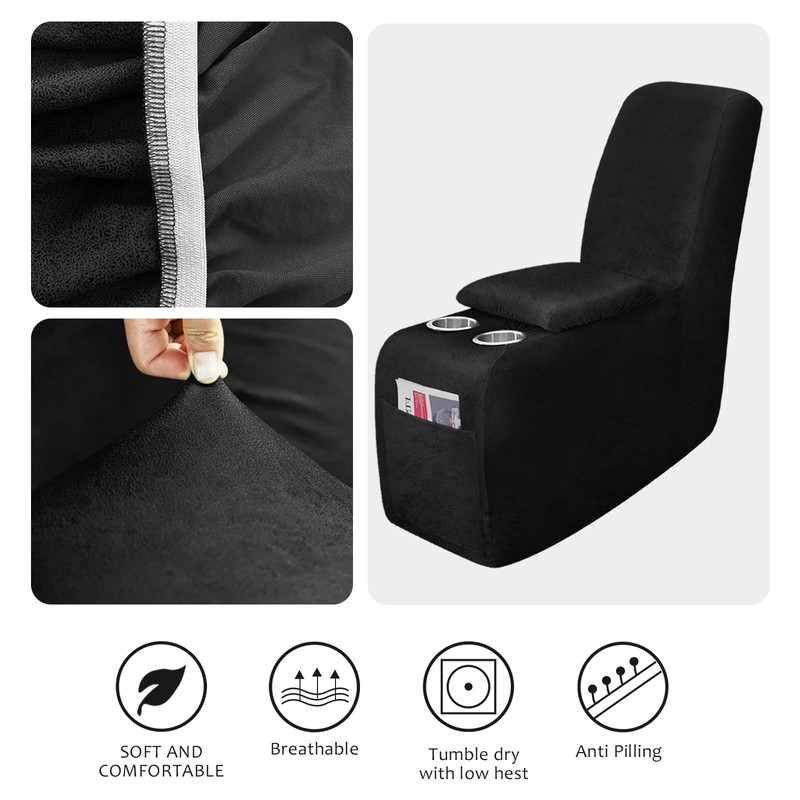 molasofa Leather Like Additional Recliner Console Cover for Reclining Loveseat