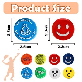 KASESSS 8Pcs Tennis Dampener Silicon Tennis Racket Dampeners,Tennis Shock Absorber Funny Tennis Vibration Dampeners,Unique Shock Absorber Tennis Racket for Tennis Player,Tennis Accessories for Strings
