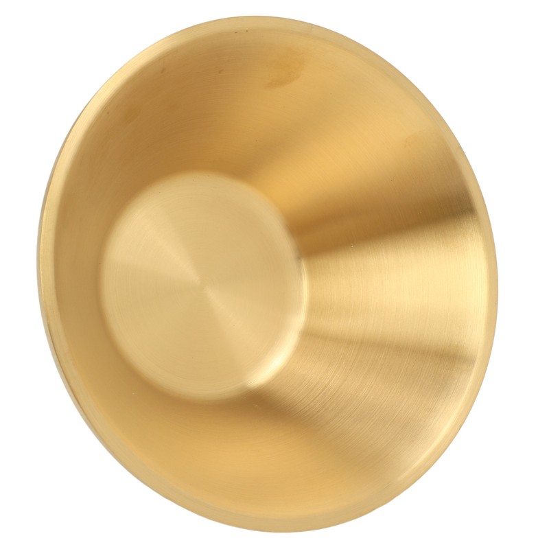 Stainless Steel Salad Bowls Gold Double Layer Exquisite Decorative Gold