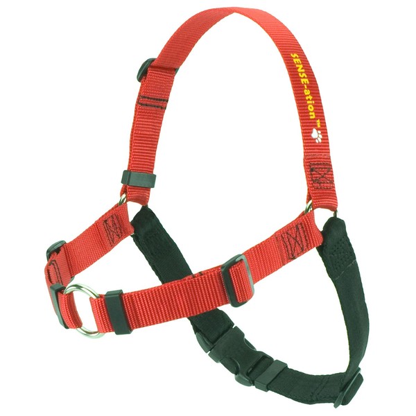 Softouch Concepts Sense-ation No-Pull Dog Harness - Red, Large (Wide)