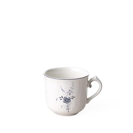 Villeroy und Boch Vieux Luxembourg Kaffeetasse, 120 ml, Höhe: 6,8 cm, Premium Porzellan, Weiß/Blau