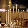 Da by Flameless Candles,New 3D Flame Technology Window Candles, Ivory
