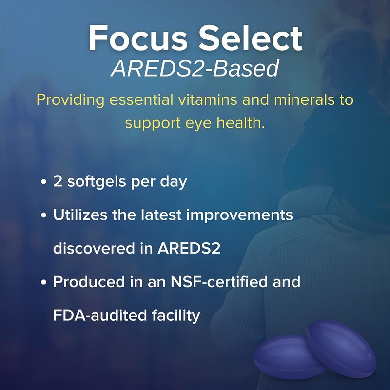 Focus Select AREDS2 Based Eye Vitamin-Mineral Supplement - AREDS2 Based