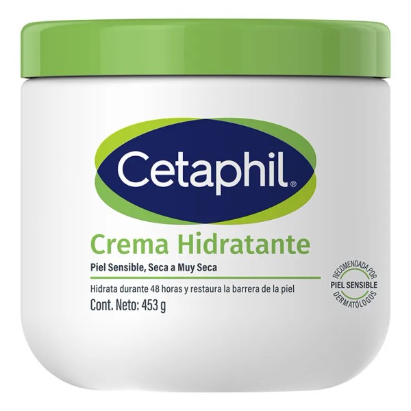 CETAPHIL Crema Hidratante 453g Hidratación continua hasta por 48 horas