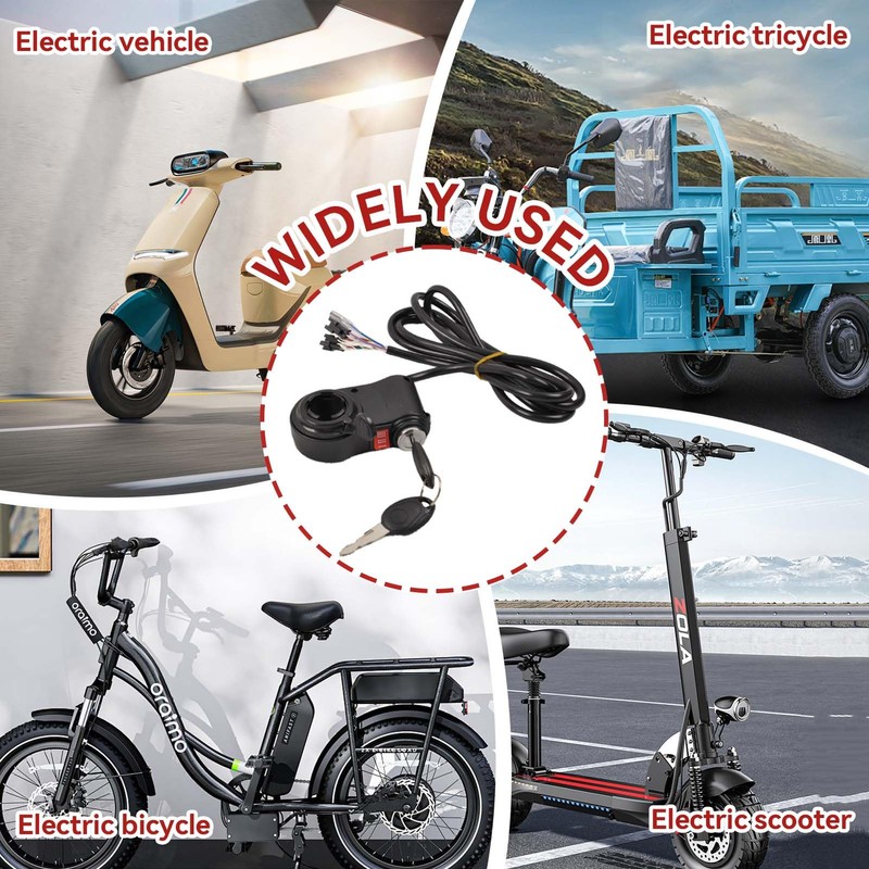Frdhee Thumb Throttle Ebike, 3 Speed Switch Electric Scooter Throttle
