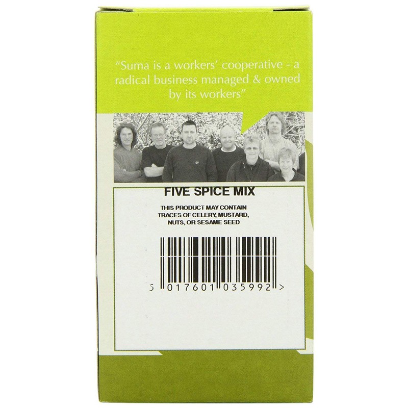 SUMA WHOLEFOODS Chinese 5 Spice 40g (PACK OF 12)
