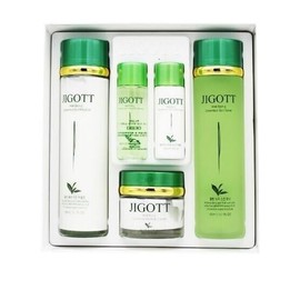 Jigott Well-Being Green Tea Skincare 3 Set - Toner, Emulsion, Cream Set
