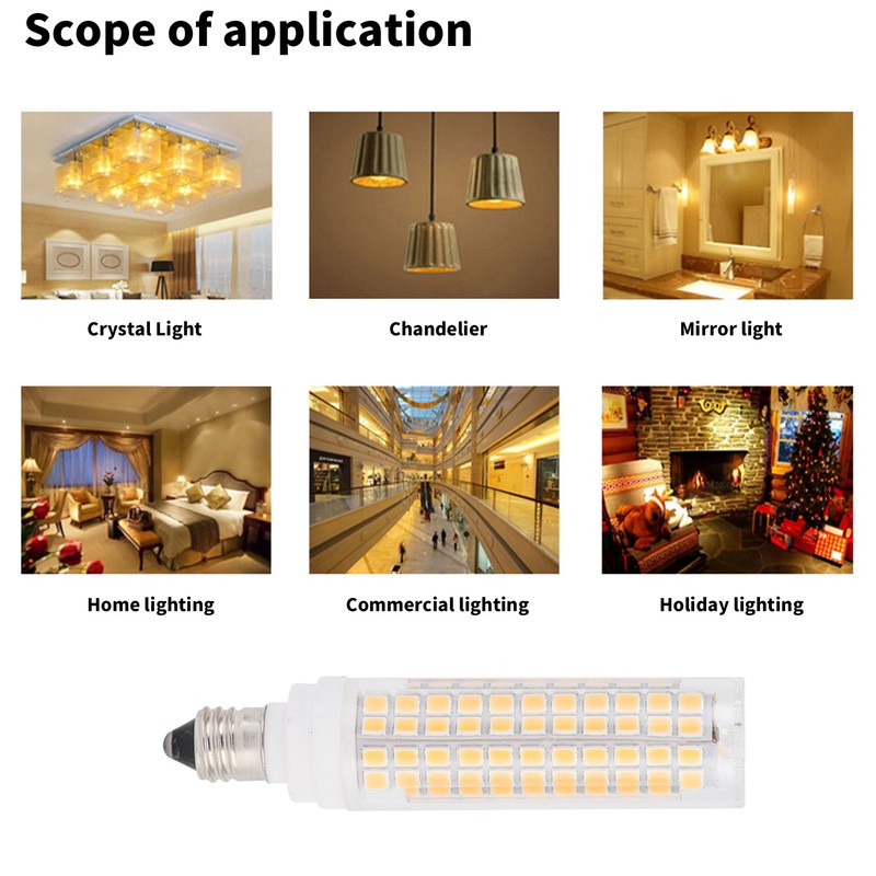 E11 LED Bulb 1200LM 136LED Dimmable Replacement Bulb for Chandelier