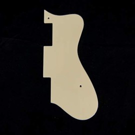Custom Replacement Guitar Pickguard for Dot Style, Single-ply Cream