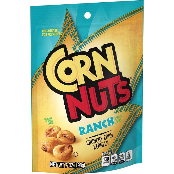 Corn Nuts Ranch Crunchy Corn Kernels Snack, 7 Ounce Resealable