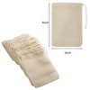 ICEYLI 30 Pcs 4 x 3 Inches Natural Unbleached Cotton