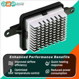 D2P Heater Blower Fan Motor Resistor Compatible With 11-15 Citroën DS5, 09-19 Peugeot 5008.0, 09-10 Peugeot 3008.0 0U | 6441CQ