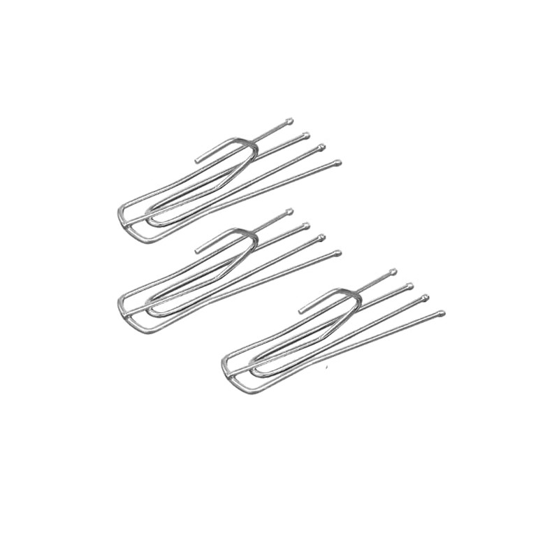 Metal Curtain Hooks Deep Pinch Pleat End Short Neck Curtain