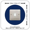 ewolds single LIGHT SWITCH SURROUND | Round | Acrylic Back